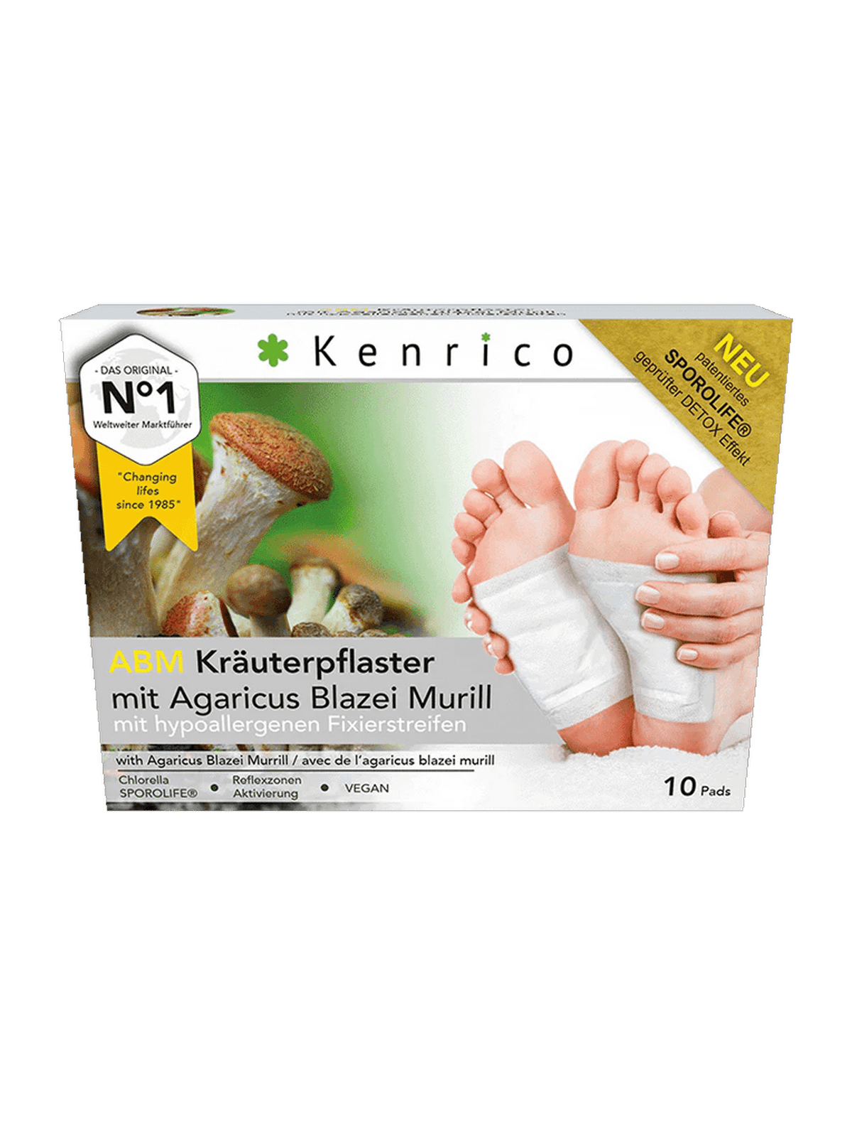 3x ABM Kräuterpflaster – A. Blazei Murill & Sporolife® - phiwana