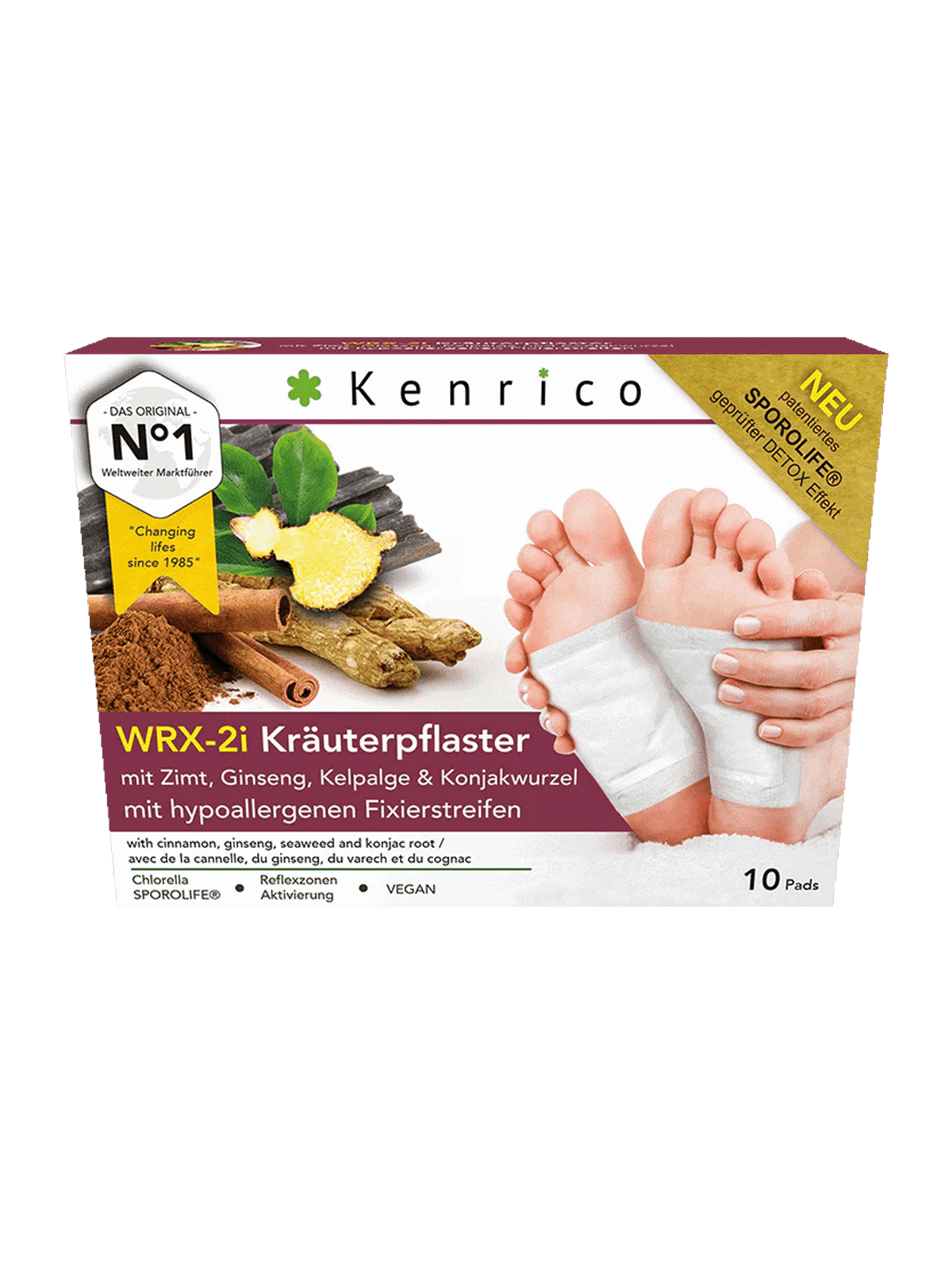 3x WRX-2i Kräuterpflaster – Zimt, Ginseng, Kelpalge & Sporolife® - phiwana
