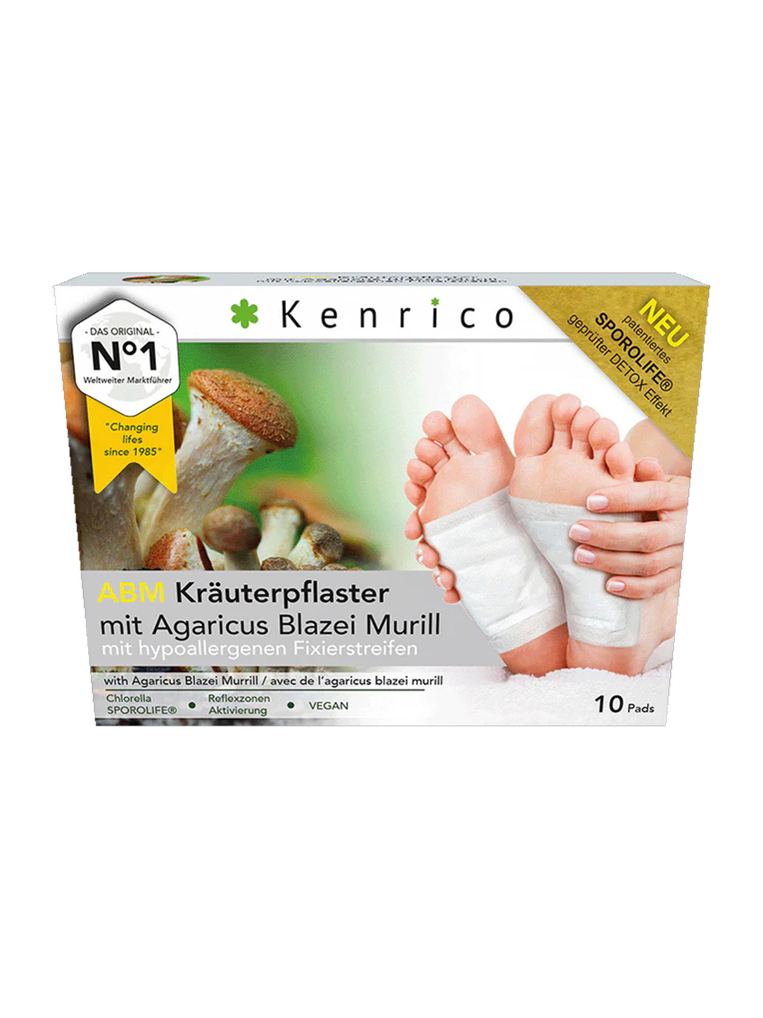 2x ABM Kräuterpflaster – A. Blazei Murill & Sporolife®