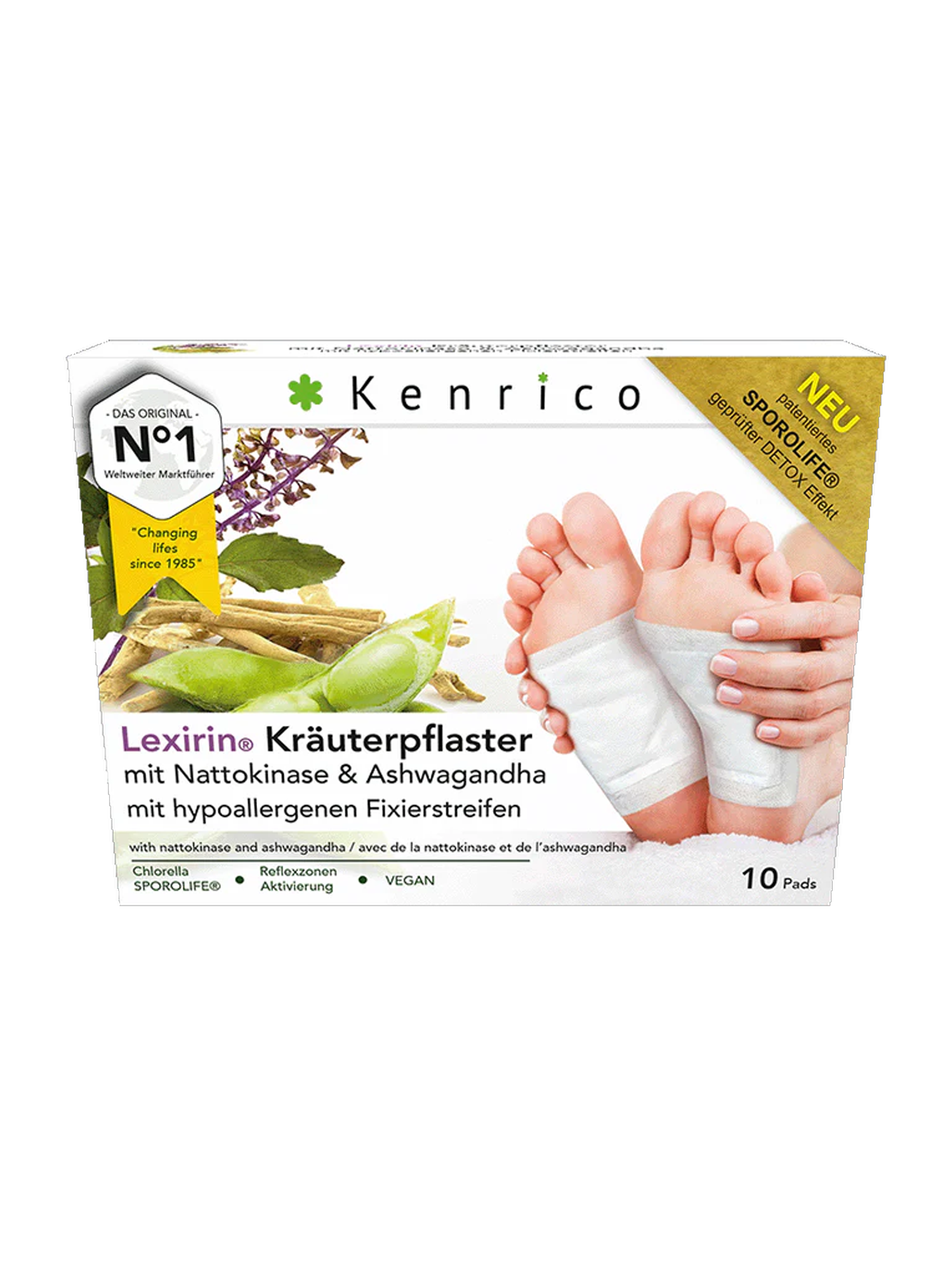 2x Lexirin Kräuterpflaster – Nattokinase, Ashwagandha & Sporolife®