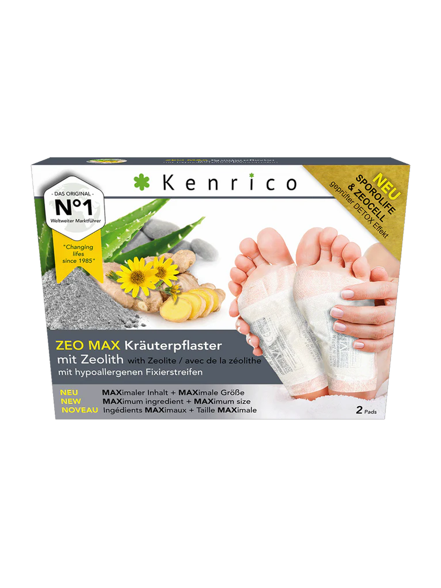 ZEO MAX Kräuterpflaster – Zeolith & Sporolife®