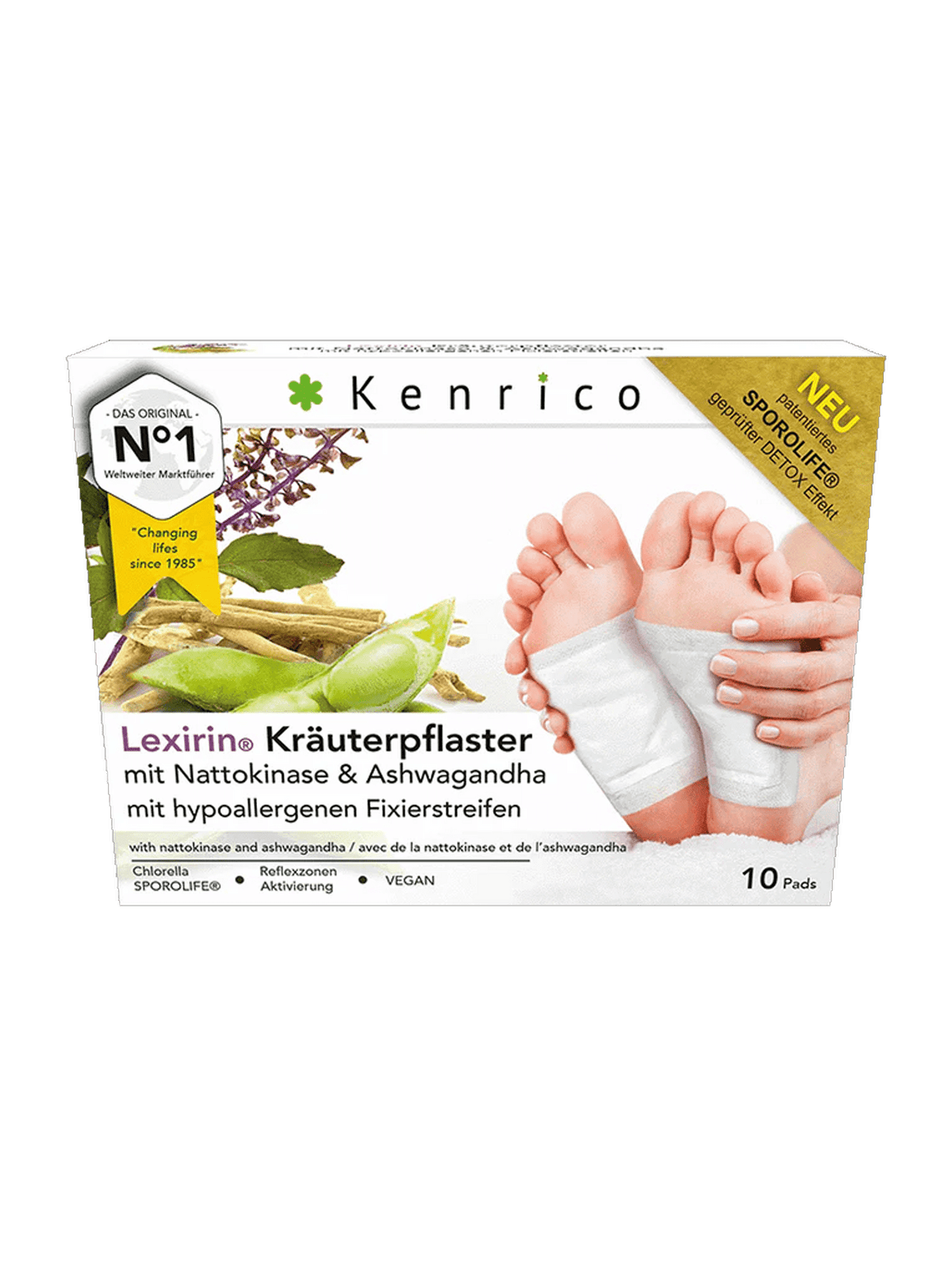 Lexirin Kräuterpflaster – Nattokinase, Ashwagandha & Sporolife® - phiwana